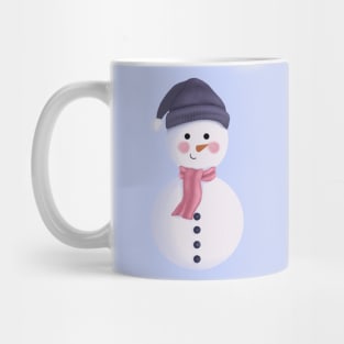 Christmas Snowman with Scarf and Beanie. Mug